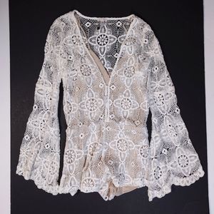 Winston White Lace Romper